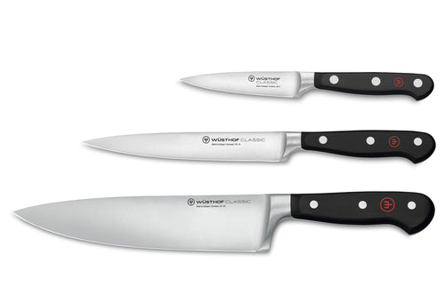 Wusthof Classic Black 3-delig Messenset