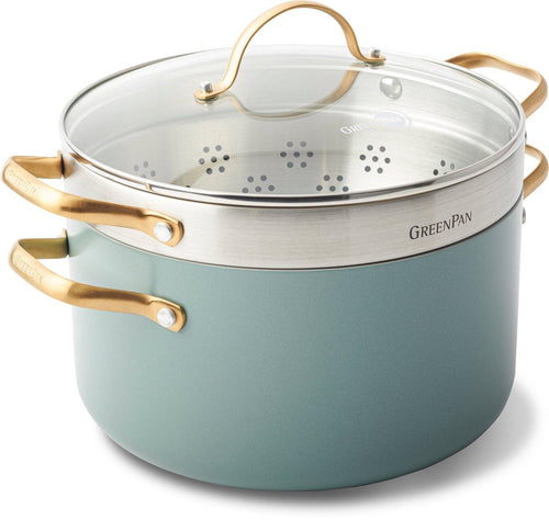 Greenpan Stoomset Ø24cm / 5.7L 'Padova Skyblue'