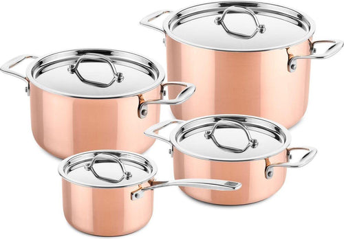 DUCQ Koperen Pannenset 4-delig