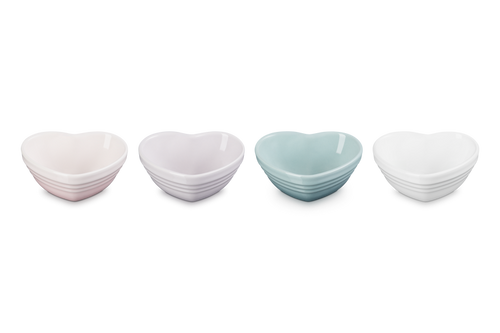 Le Creuset Mini-schaaltjes in Hartvorm 4-Delig