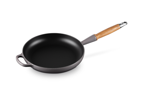 Le Creuset Koekenpan Signature met Houten handvat 'Flint' Ø26cm