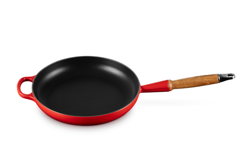 Le Creuset Koekenpan Signature met Houten handvat 'Kersenrood' Ø26cm