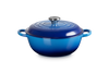 Le Creuset Marmite Braadpan Hoge deksel Signature 'Azure' Ø26cm / 4.1L
