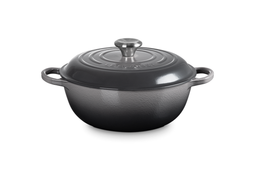 Le Creuset Marmite Braadpan Hoge deksel Signature 'Flint' Ø26cm / 4.1L