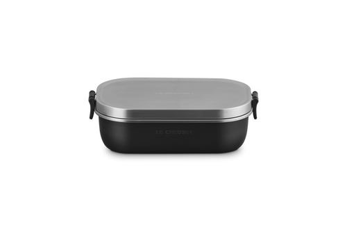 Le Creuset Lunchbox 22x15cm Mat Zwart 'On The Go'