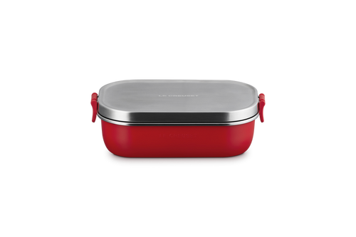 Le Creuset Lunchbox 22x15cm Kersenrood 'On The Go'