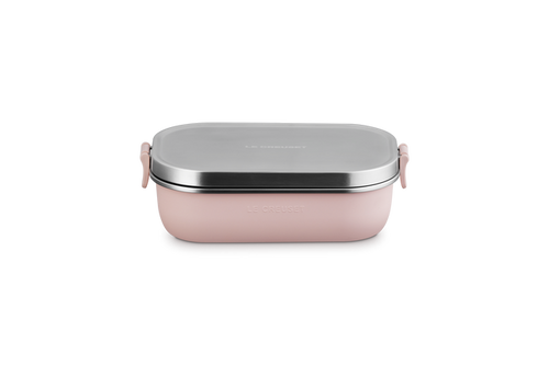 Le Creuset Lunchbox 22x15cm Shell Pink 'On The Go'
