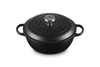 Le Creuset Marmite Braadpan Hoge deksel Signature 'Mat Zwart' Ø26cm / 4.1L