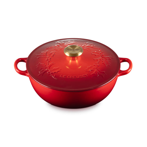 Le Creuset Marmite Braadpan 'Holly Kersenrood' Ø26cm / 4.1L