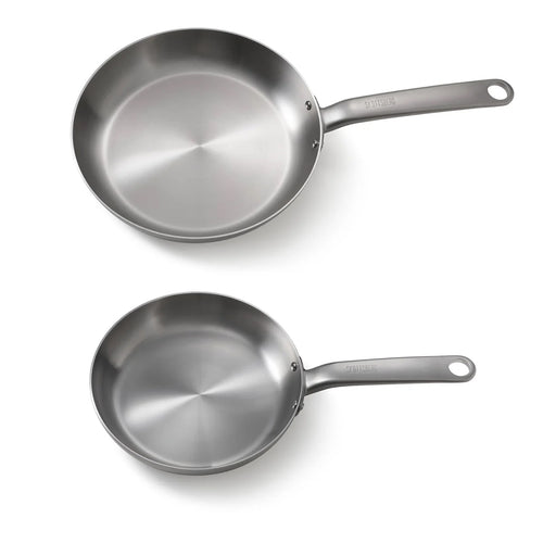 Koekenpannenset 24/28cm 'Stainless Steel'