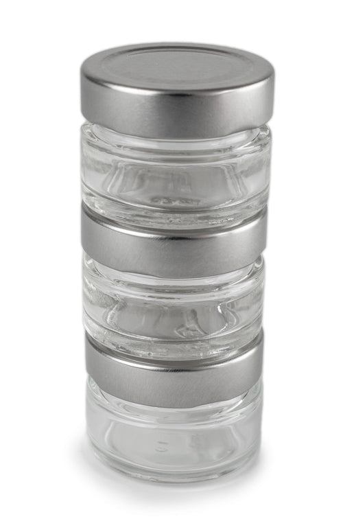 Peugeot 3 glazen reservoirs voor 'Maestro' peperbar & viltstift