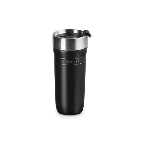 Thermosbeker 350ml Mat Zwart 'On The Go'