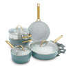 Greenpan Pannenset 10-delig 'Padova Skyblue'