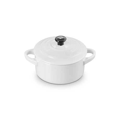 Le Creuset Mini-braadpan / Voorraadpot 'Wit'