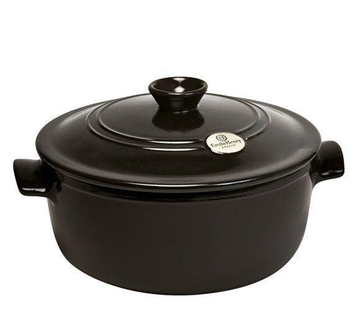 Emile Henry Braadpan 'Fusain' ø24cm/4L