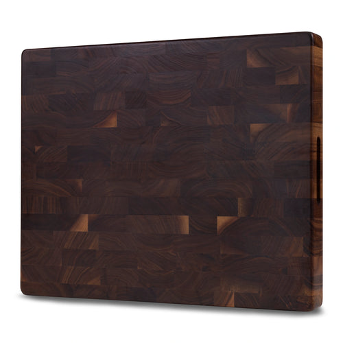 Sophior Houten Snijplank Zwart Walnoot Kopshout, 50×40×4,5 cm