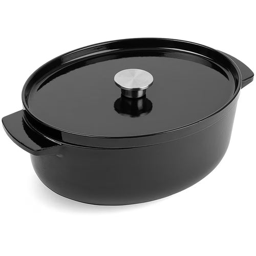 KitchenAid Gietijzeren Braadpan Ovaal Ø30cm / 5.6L 'Onyx Black'