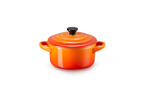 Le Creuset Mini-Braadpan / Voorraadpot 'Oranjerood'