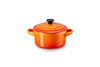 Le Creuset Mini-Braadpan / Voorraadpot 'Oranjerood'