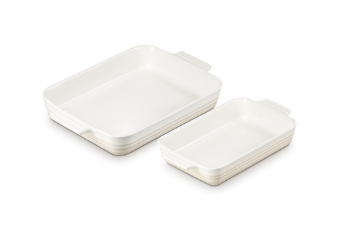 Le Creuset Ovenschalen Set van 2 'Meringue' 25 & 32cm