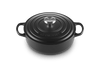 Le Creuset Hapjespan / Sauteuse Rond Signature 'Mat zwart'