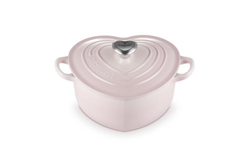 Le Creuset Braadpan Hart Signature 'Shell Pink' Ø20cm / 1,9L