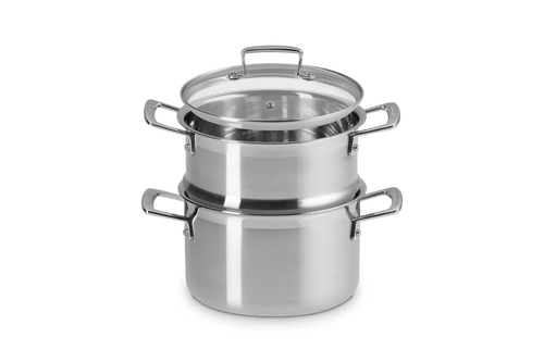 Le Creuset Kookpan & Stoommand Ø20cm / 4L '3-ply Classic'