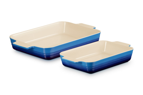 Le Creuset Ovenschalen Set van 2 'Azure' 25 & 32cm