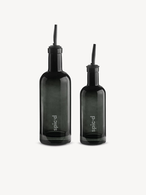 Olie & Azijnfles 'Night Shade' met Olijfolie 450ml en 200ml