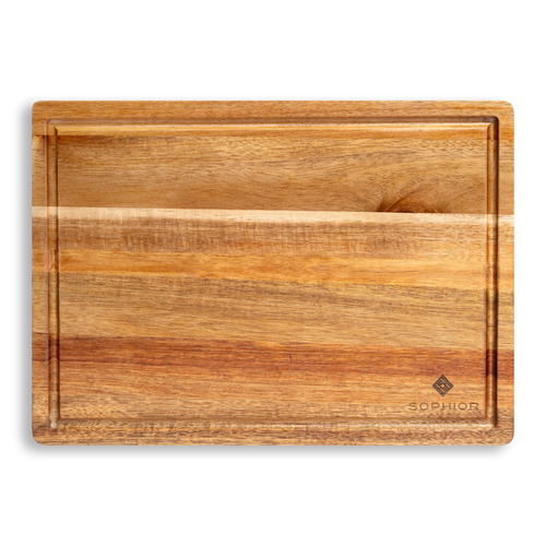Snijplank van Acaciahout met sapgeul 35x25x2cm