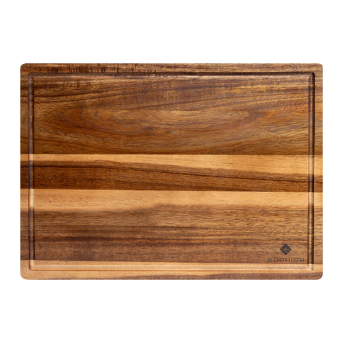 Snijplank van Acacia hout met sapgeul - Groot 42x30x2cm