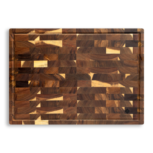 Snijplank Acacia Groot - 42x30x2 met Sapgeul
