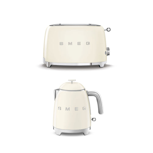 Mini Waterkoker en Broodrooster 'Crème'