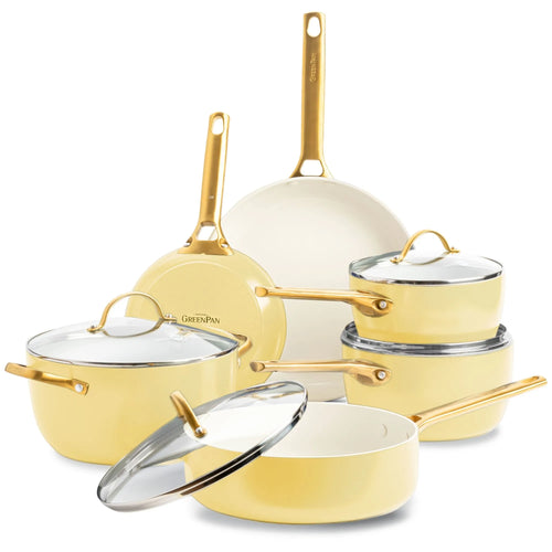 Greenpan Pannenset 10-delig 'Padova Sunshine Yellow'