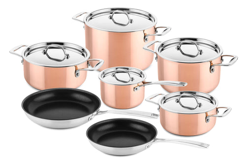 DUCQ Koperen Pannenset 7-delig