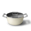 Smeg Braadpan Keramisch Ø24cm / 4.8L 'Creme'