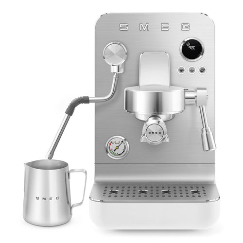 SMEG Handmatige Espressomachine 'Mat Wit' EMC02WHMEU