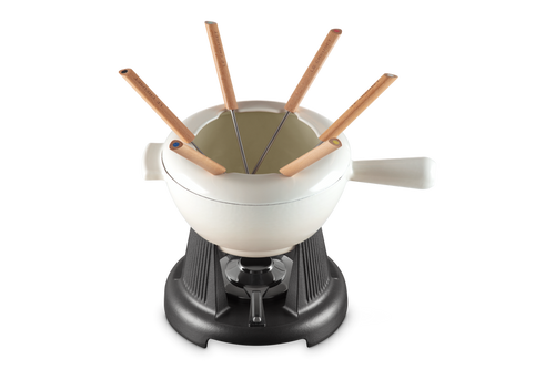 Le Creuset Fondueset 6-Persoons Mode 'Meringue'