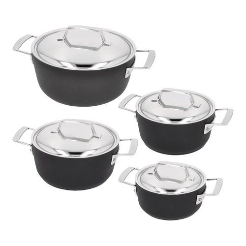 Demeyere 4-delige Pannenset 'Alu Pro 5 Duraslide Titanium'