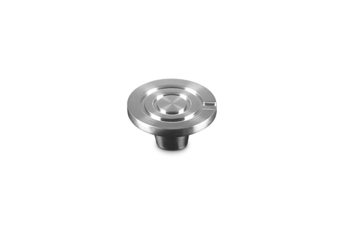 Dekselknop Zilver RVS Ø4,5cm 'Crucible 100 Jaar'