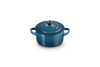 Le Creuset Mini-Braadpan / Voorraadpot Ø10cm / 0,25L 'Deep Teal'