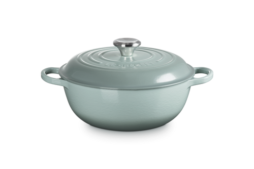 Le Creuset Marmite Braadpan Hoge deksel Signature 'Sea Salt' Ø26cm / 4.1L