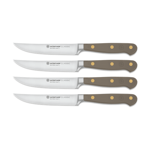 Steakmessen 12cm 4 Stuks 'Classic Color Velvet Oyster'