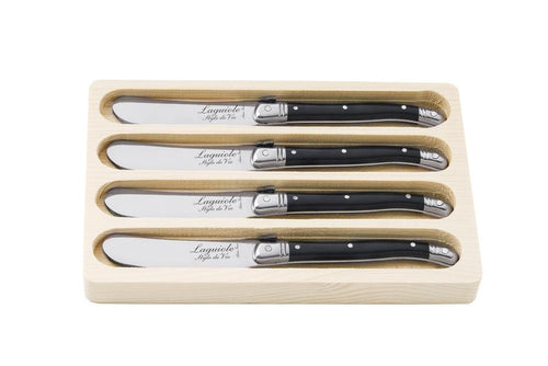 Laguiole Style de Vie Botermessen Botermessen Zwart 'Premium Line' 8718719300824 BotermesZwart afbeelding