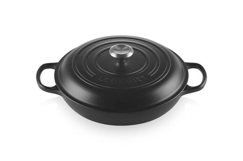 Le Creuset Campagnard ø30cm / 3.5L Campagnard Signature 'Mat Zwart' 0024147263012 21180300002430 afbeelding