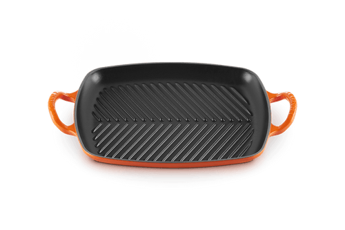 Le Creuset Grillplaten Grillplaat rechthoek 'Oranjerood' 0024147297659 20201300900422 afbeelding