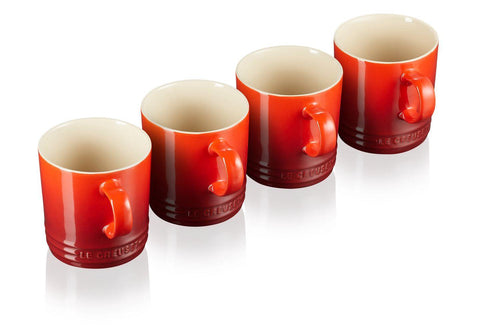 Le Creuset Mokken Mokken 4st. 'Kersenrood' 0843251116218 79113350600000 afbeelding