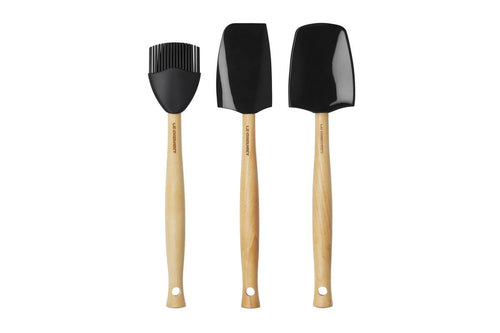 Le Creuset Spatels Premium Spatelset 3st. 'Mat Zwart' 0630870314879 42830001400007 afbeelding