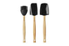 Le Creuset Premium Spatelset 3st. 'Mat Zwart'