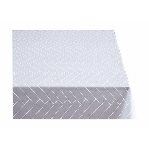 Södahl Tafelkleden 140x220cm Tafelkleed Tiles Damask 'Optical white' 5722000155072 15507 afbeelding#0
